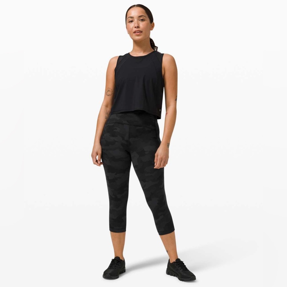 Lululemon Swift Speed High-Rise Crop 21" Heritage 365 Camo Deep Coal Multi